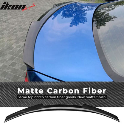 2011-2017 BMW 5-Series F10 M4 Style Carbon Fiber Rear Trunk Spoiler