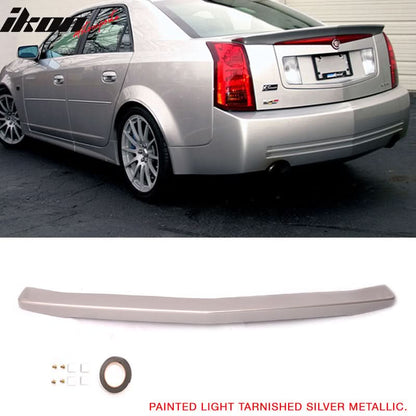 2003-2007 Cadillac CTS Sedan Painted Color ABS Rear Trunk Spoiler Wing