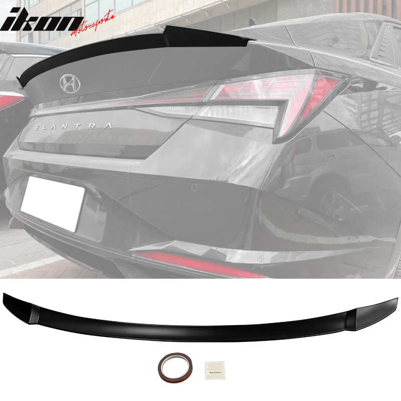 2021-2025 Hyundai Elantra 4DR Sedan M4 Rear Trunk Spoiler Wing ABS