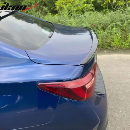 2014-2024 Infiniti Q50 OEM Style Gloss Black Rear Spoiler Wing ABS