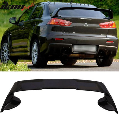2008-17Â Mitsubishi Lancer 10 EVO X #X42 Tarmac Black Rear Spoiler Wing