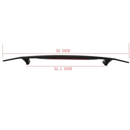 Universal Rear Spoiler Wing With 3rd Brake Light Ikon Style Trunk Wing