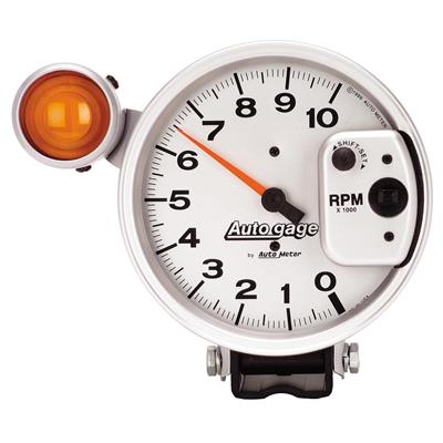 TACHOMETER 10K RPM WHITE