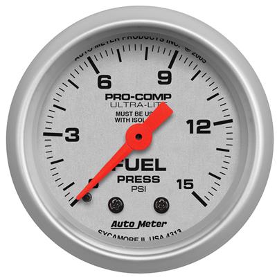 TD GAUG  FUEL PRESSURE  2 1/16