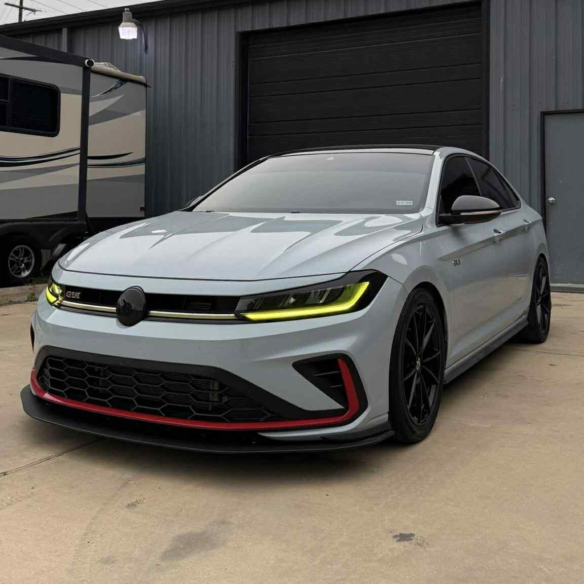 Front Lip for MK7/ MK7.5 / MK7.75 Jetta & GLI (2019-2025) includes facelift - bumper mounted splitter
