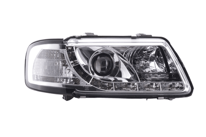 Audi A3 (8L) Chrome LED Headlights with Daytime Running Lights  (1996-2000)