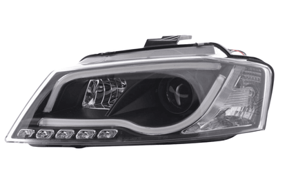 Audi A3 (8P 8PA) Black LED Headlights with Daytime Running Lights (2008-2012)