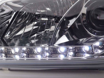 Audi A3 (8P / 8PA) Chrome LED Headlights with Daytime Running Lights (2003 - 2007)