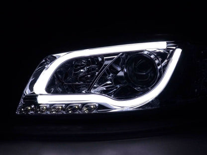 Audi A3 (8P 8PA) Chrome LED Headlights with Daytime Running Lights (2003-2008)