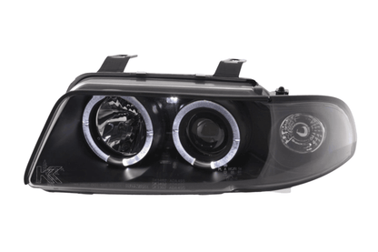 Audi A4 (B5 8D) Black Angel Eye Headlight Set (1995-1999)
