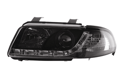 Audi A4 (B5 8D) Black LED Headlights with Daytime Running Lights (1999-2001)