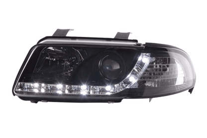 Audi A4 (B5 8D) Black LED Headlights with Daytime Running Lights (1999-2001)