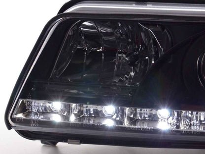 Audi A4 (B5 8D) Black LED Headlights with Daytime Running Lights (1999-2001)
