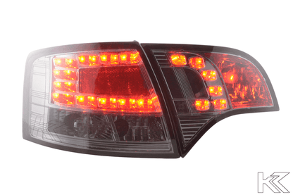 Audi A4 (B7/8E) Avant Chrome Smoke LED Taillights Set (2004-2008)