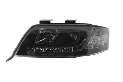 Audi A6 (C5 4B) Black LED Headlights with Daytime Running Lights (1997-2001)