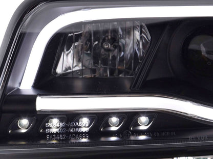 Audi A6 (C5 4B) Black LED Headlights with Daytime Running Lights (2001-2004)