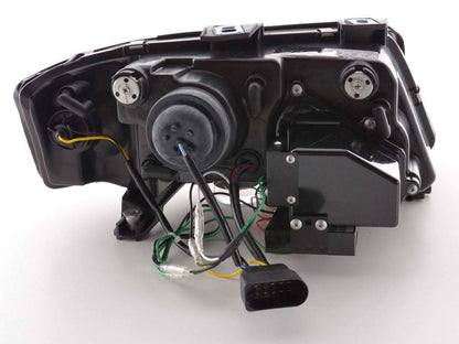 Audi A6 (C5 4B) Black LED Headlights with Daytime Running Lights (2001-2004)