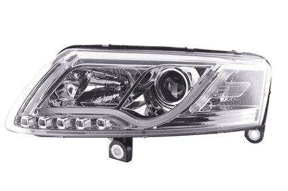 Audi A6 (C6 4F) Chrome LED Headlights with Daytime Running Lights (2004-2008)