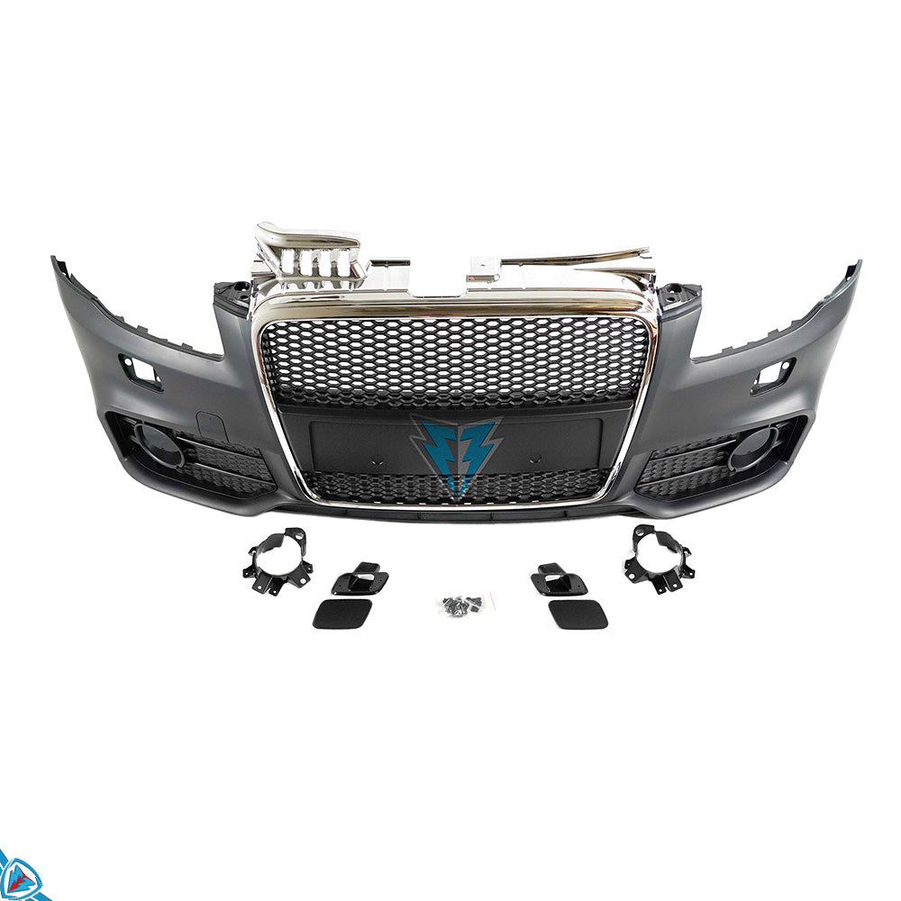 2006-2008 Audi A4 / S4 (B7) RS4 Style Polypropylene Front Bumper Conversion Kit | E3Tuning