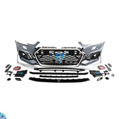 2017-2019 Audi A4 / S4 (B9) RS4 Style Polypropylene Front Bumper Conversion Kit | E3Tuning
