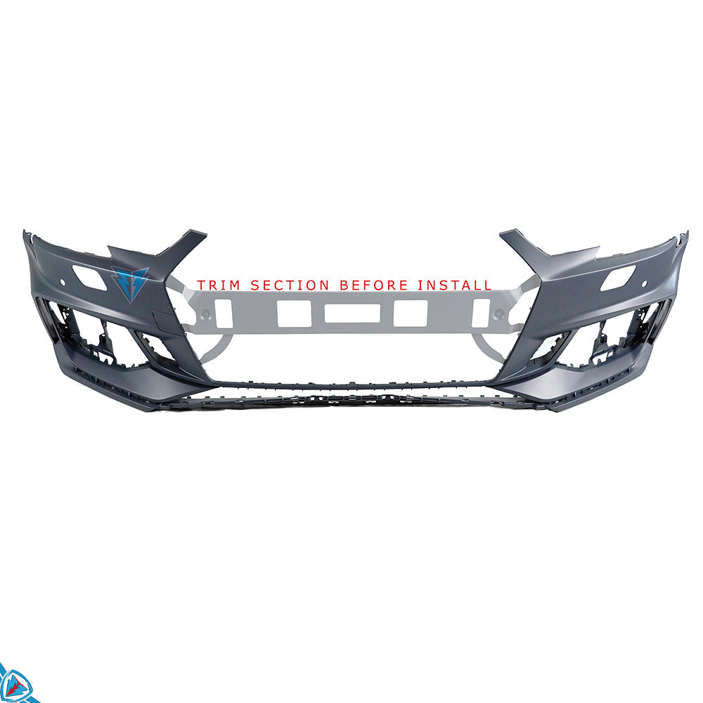2017-2019 Audi A4 / S4 (B9) RS4 Style Polypropylene Front Bumper Conversion Kit | E3Tuning