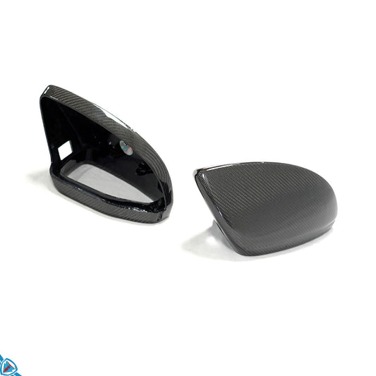 2022+ Audi E-Tron GT / RS E-Tron GT (4J) OEM Style Carbon Fiber Mirror Covers | FYBR Aerodynamics