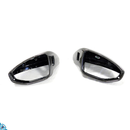 2022+ Audi E-Tron GT / RS E-Tron GT (4J) OEM Style Carbon Fiber Mirror Covers | FYBR Aerodynamics