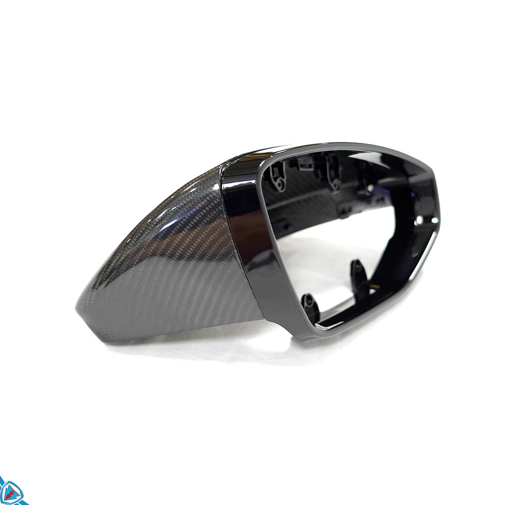 2022+ Audi E-Tron GT / RS E-Tron GT (4J) OEM Style Dry Carbon Fiber Mirror Covers | FYBR Aerodynamics