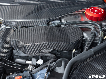 AutoTecknic Pre-Preg Carbon Engine Cover Extension Set - BMW G90/ G99 M5