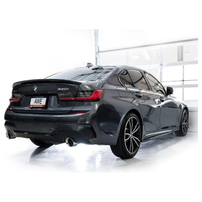 AWE 19-23 BMW 330i / 21-23 BMW 430i Base G2X Touring Axle Back Exhaust - Chrome Silver