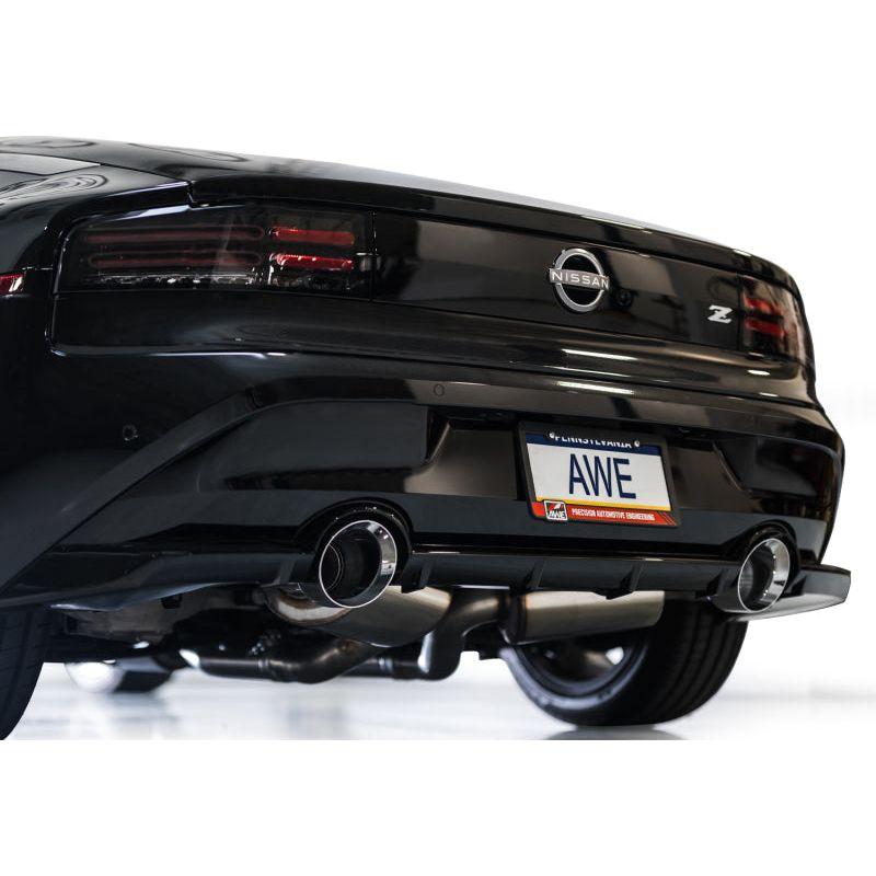 AWE 2023 Nissan Z RZ34 RWD Track Edition Catback Exhaust System w/ Chrome Silver Tips
