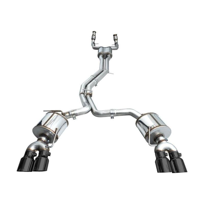 AWE Tuning 19-23 Audi C8 S6/S7 2.9T V6 AWD Touring Edition Exhaust - Diamond Black Tips