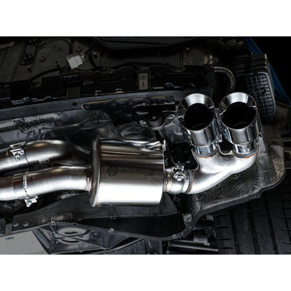 AWE Tuning 2020 Chevrolet Corvette (C8) Touring Edition Exhaust - Quad Chrome Silver Tips