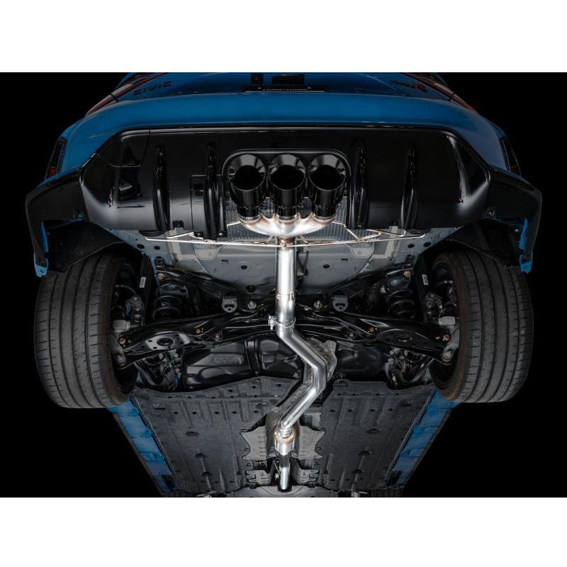 AWE Tuning 2023 Honda Civic Type R FL5 Track Edition Exhaust w/ Triple Diamond Black Tips