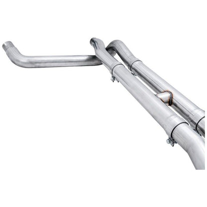 AWE Tuning 4th Gen GM 1500 6.2L 0FG Catback Split Rear Exit (w/ Bumper Cutouts) - Quad Diamond Tips