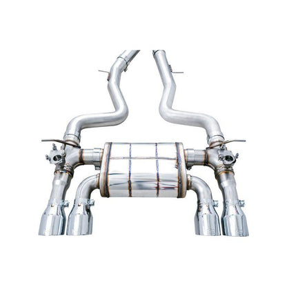 AWE Tuning BMW F8X M3/M4 SwitchPath Catback Exhaust - Chrome Silver Tips