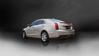 Corsa Performance 13-14 Cadillac ATS Sedan 2.0L A/T Black Sport Dual Rear Cat-Back