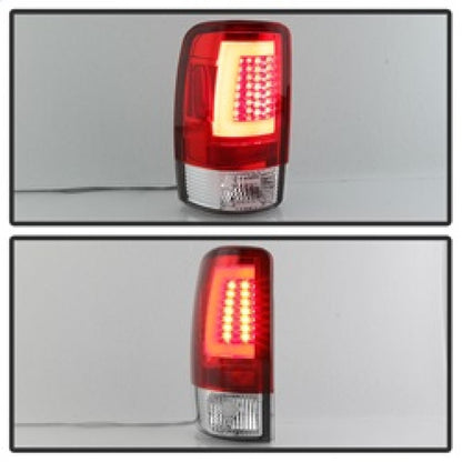 Spyder 00-06 Chevy Suburban 1500/2500 V2 Light Bar LED Tail Lights -Red Clr (ALT-YD-CD00V2-LBLED-RC) 5084163