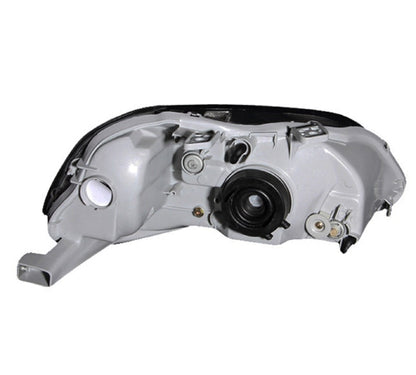 Anzo 1999-2000 Honda Civic Crystal Headlights Gun-Metal Gray