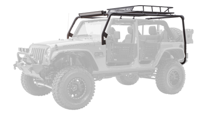 Body Armor 4x4 07-18 Jeep Wrangler JK 4 Door Cargo Roof Rack Box 2 Of 2 JK-6124-2