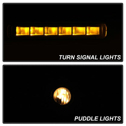 SPYDER xTune 07-14 Ford F-150 Heated Amber Seq LED Signal OEM Pwr Mirrors (Pair) (MIR-03FF07-G2-PW-RAM-SET) 9943171