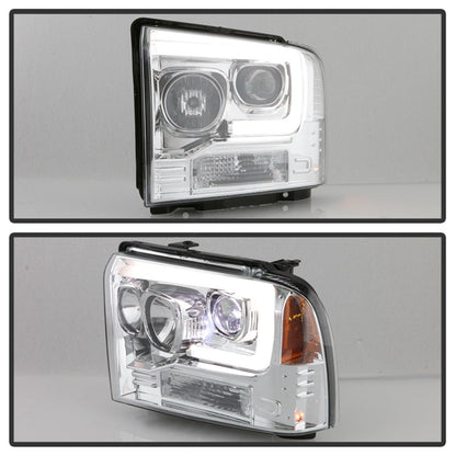 Spyder Platinum Ford F250/350/450 05-07 High-Power LED Module Proj. Headlights-Chrome (PRO-YD-FS05V2 5087904