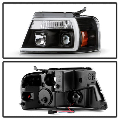 Spyder Ford F-150 04-08 High-Power LED Headlights - Black PRO-YD-FF15004PL-BK 5088161