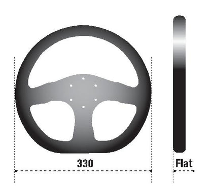Sparco Steering Wheel L360 Ring Suede Black