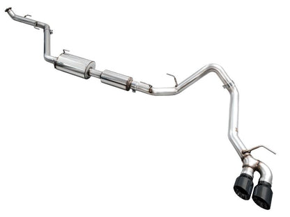 AWE Tuning AWE Exhaust for 4th Gen Toyota Tacoma Dual Diamond Black Tips 3015-33254