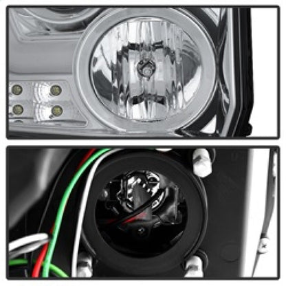 Spyder GMC Sierra 14-16 Projector Headlights Light Bar DRL Chrm PRO-YD-GS14V2-LBDRL-C 5080868