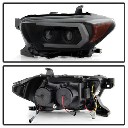 Spyder Toyota Tacoma 16-18 (TRD Model Only) Projector Headlights Black Smoke PRO-YD-TT16V1-SEQ-BSM 5087553