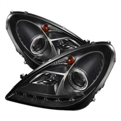 Spyder Mercedes Benz SLK 05-10 Projector Headlights Halogen Model- DRL Blk PRO-YD-MBSLK05-DRL-BK 5032546