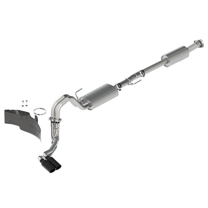 Ford Racing 21-22 F-150 2.7L/3.5L/5.0L Side Exit Touring Exhaust - Black Tips M-5200-FTBS
