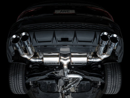 AWE Tuning AWE 22-24 Audi 8Y S3 Touring Edition Exhaust - Chrome Silver Tips 3015-42897